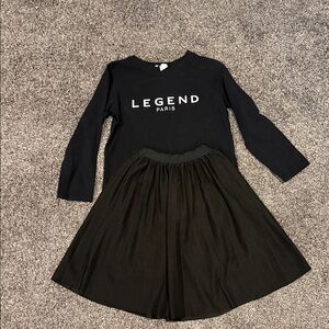 Kids Black Matching Set